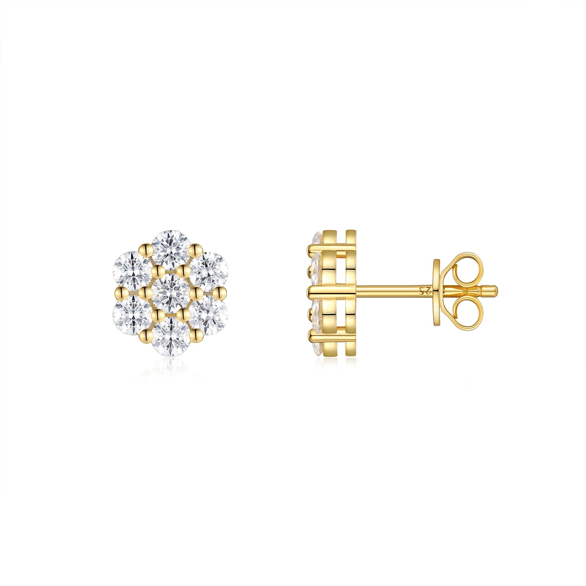 Talia Gold Studs - 11.7mm/0.46inch - 2