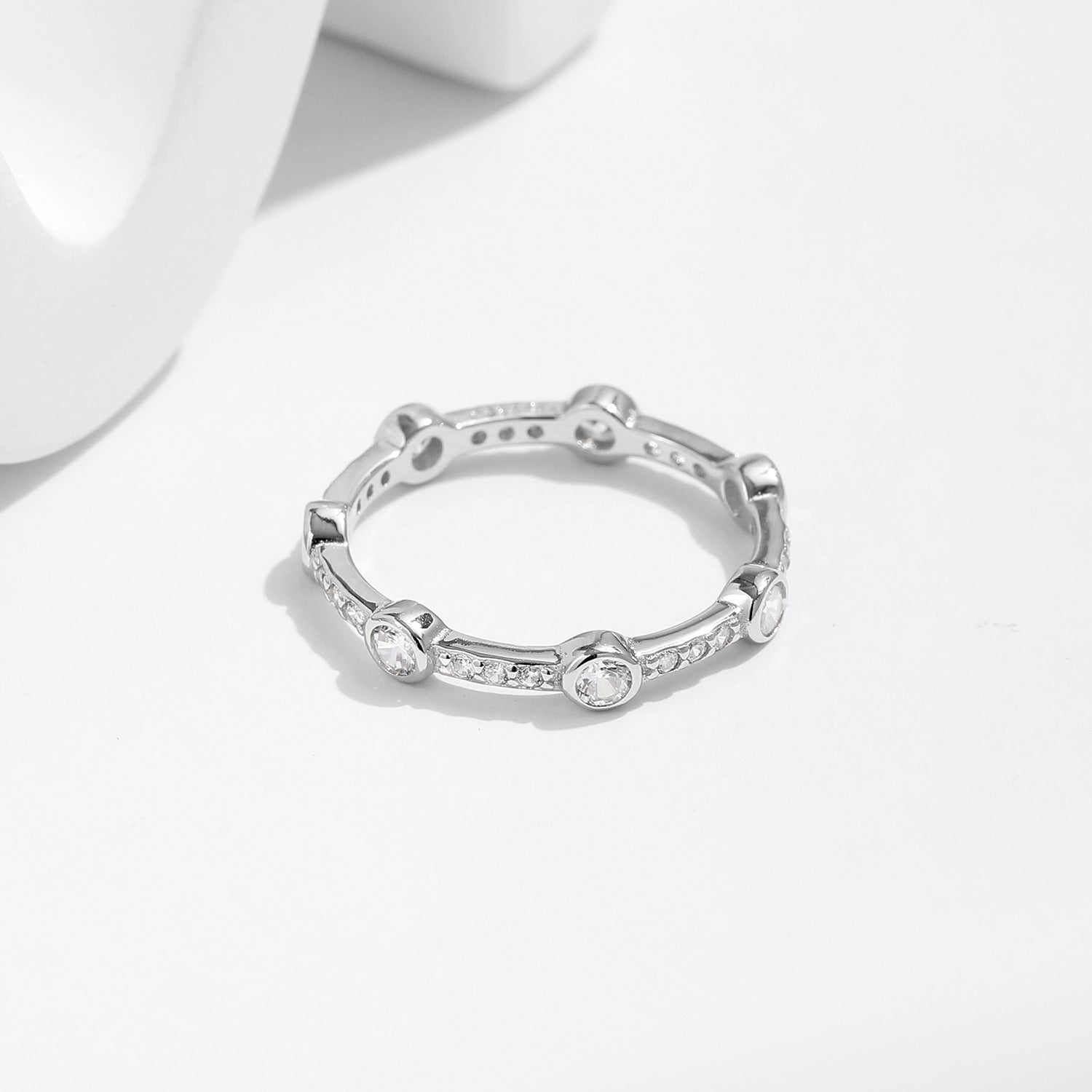 Talia Silver Crystal Ring - NAVALLI