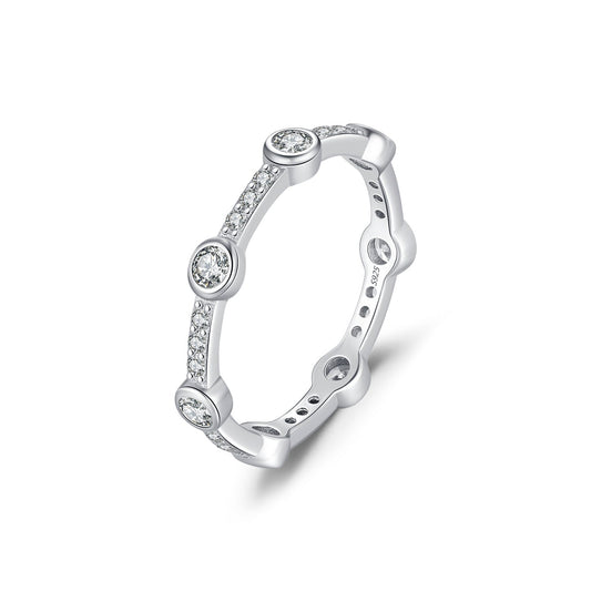 Talia Silver Crystal Ring - NAVALLI