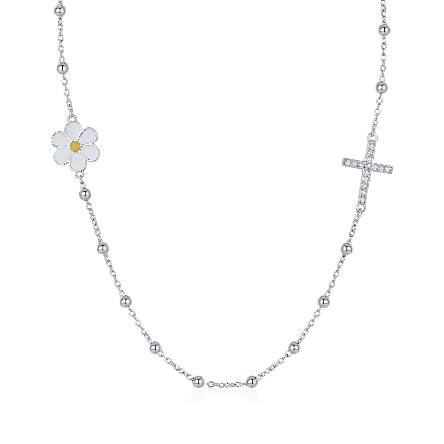 Talia Silver Necklace - NAVALLI