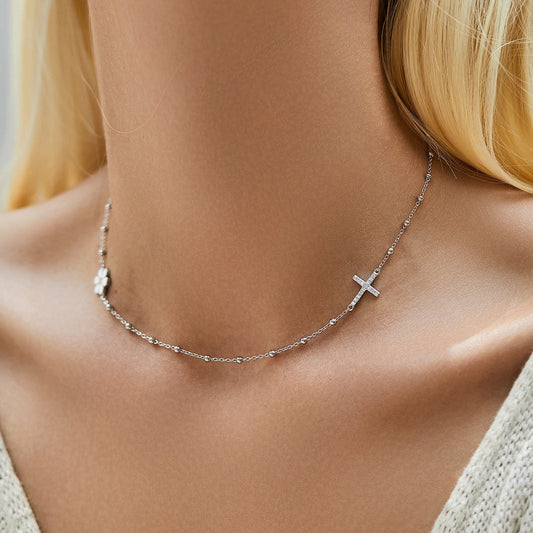 Talia Silver Necklace - NAVALLI