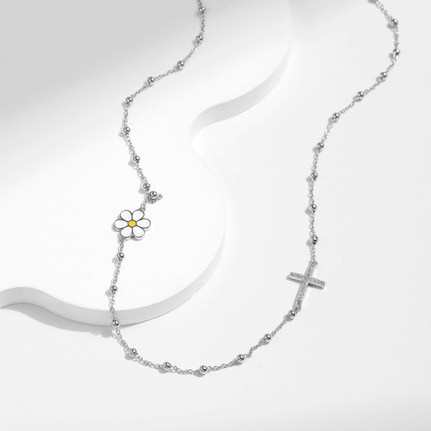 Talia Silver Necklace - NAVALLI
