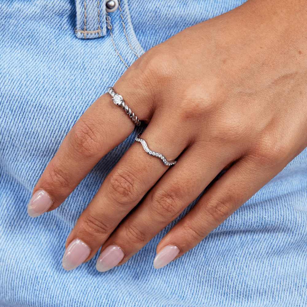 Tara Silver Wave Ring - NAVALLIRing