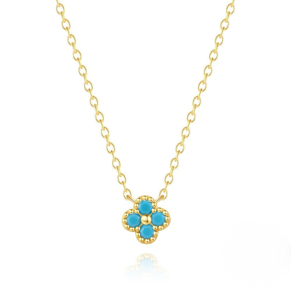 Teya Aqua Blue Necklace - 2