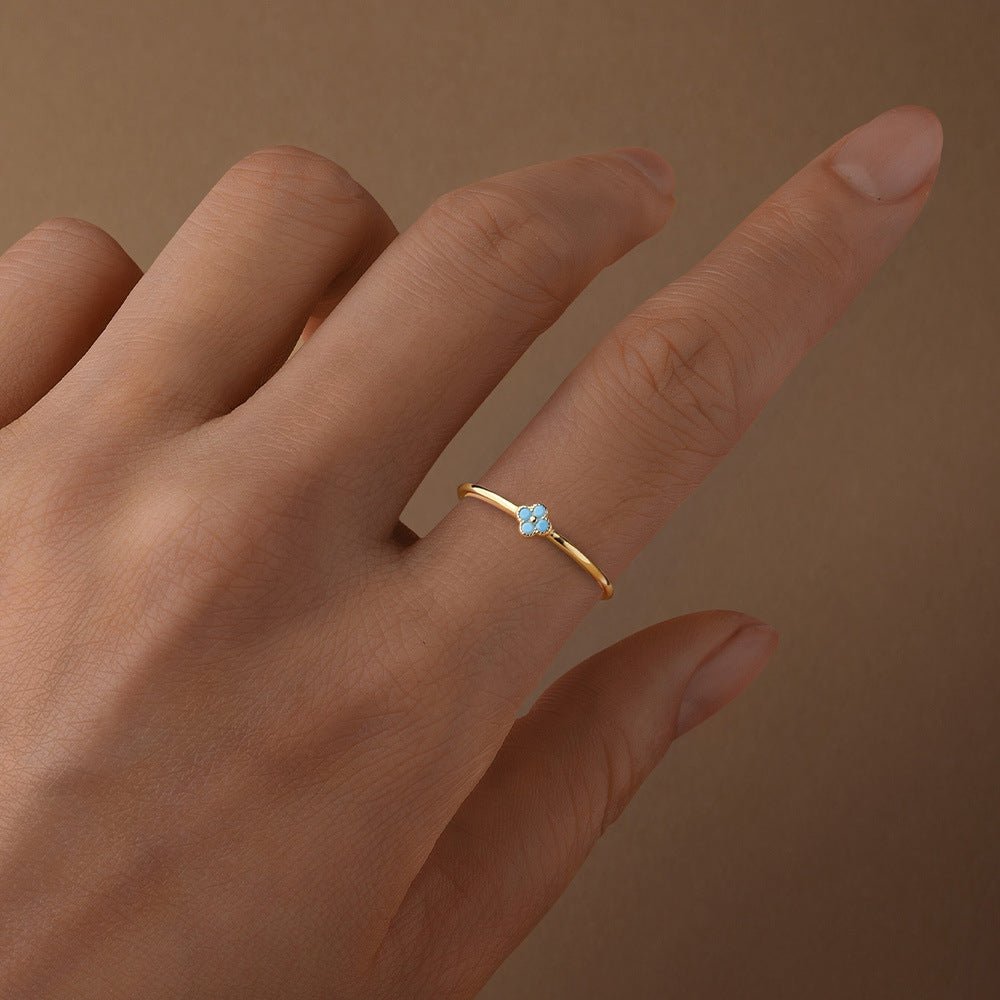 Teya Aqua Blue Ring - 5 - 1