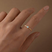 Teya Aqua Blue Ring - 5 - 1