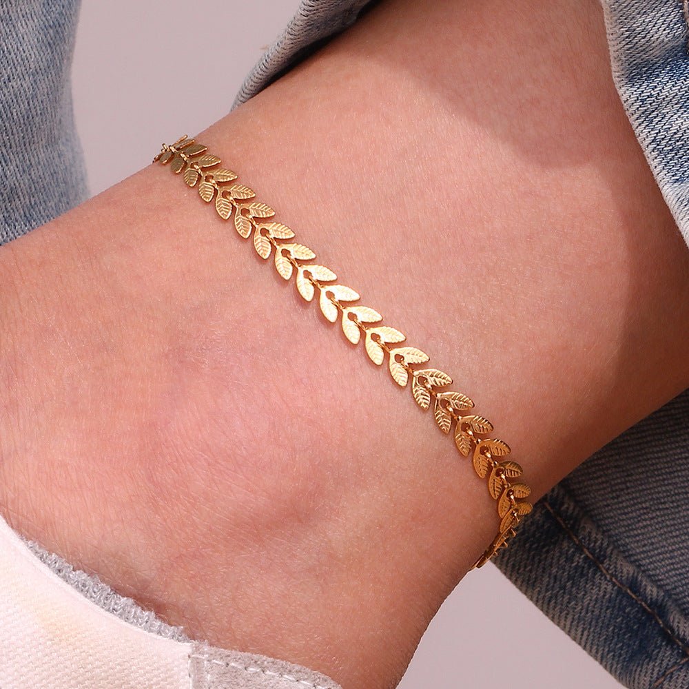 Therese Classic Gold Anklet - Anklet - Gold - 1