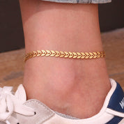 Therese Classic Gold Anklet - Anklet - Gold - 2