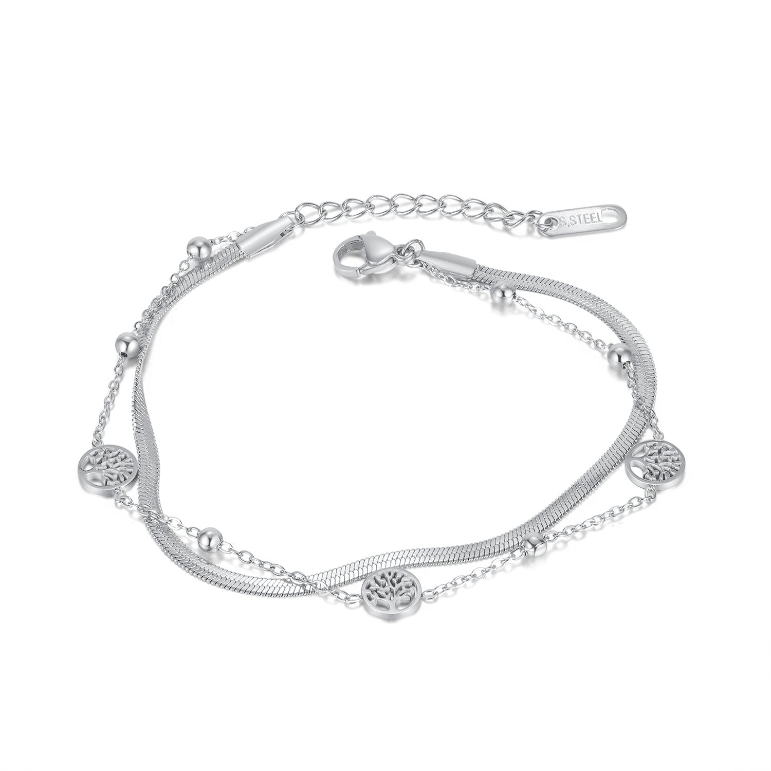 Tree of Life Bracelet - Silver - 5