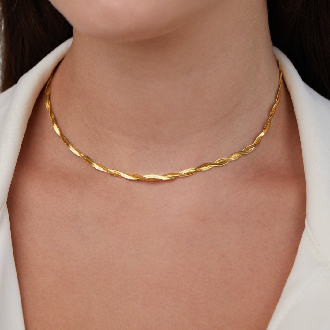 Ulina Gold Necklace - Necklace - 1