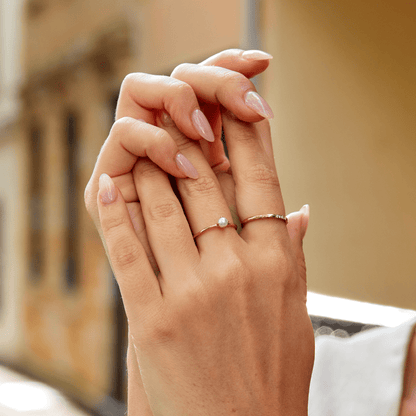 Uma Single Pearl Ring