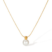 Vera Pearl Drop Necklace - 2