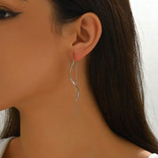 Vera Slim Earrings - Silver - 4