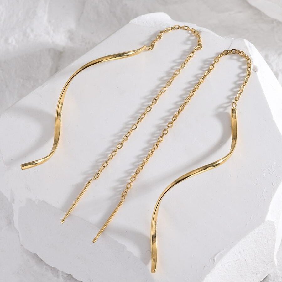 Vera Slim Earrings - Silver - 5