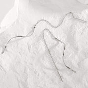 Vera Slim Earrings - Silver - 7