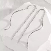 Vera Slim Earrings - Silver - 6