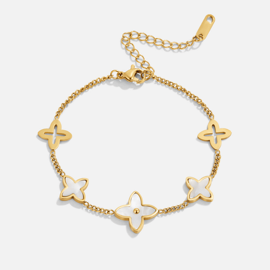 White Blossom Petal Bracelet - My StoreBracelet
