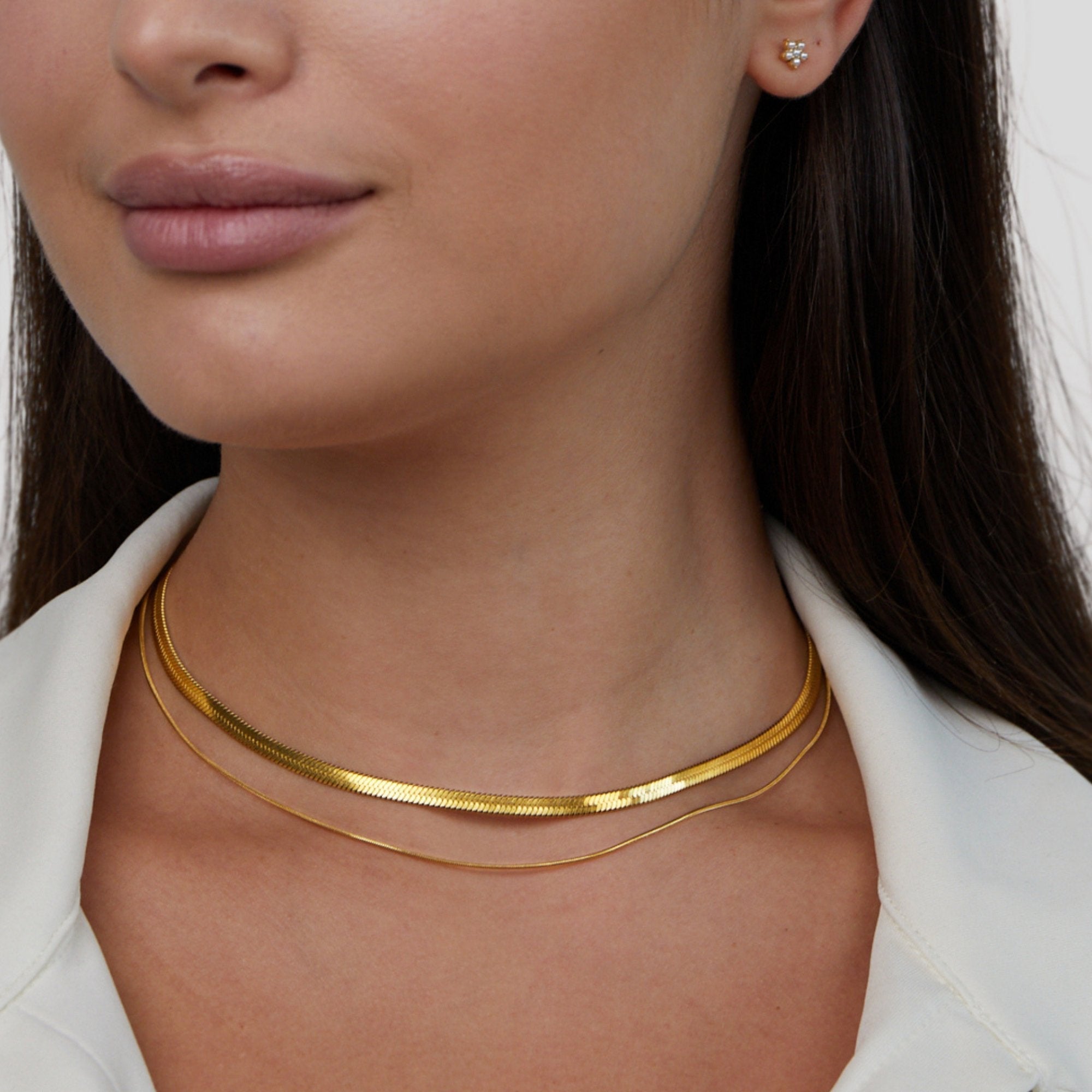Ysolde Gold Necklace - Necklace - 1
