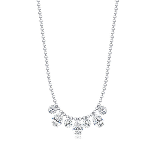Yumi Silver Pendant Necklace - NAVALLI