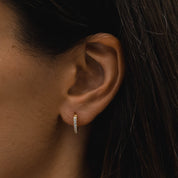 Yva Petite Hoop Earrings - pair of earrings - Silver - 4