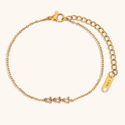 Zaina Crystal Bracelet - Green - 6