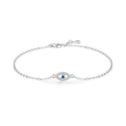 Zara Evil Eye Bracelet - Bracelet - Silver - 2