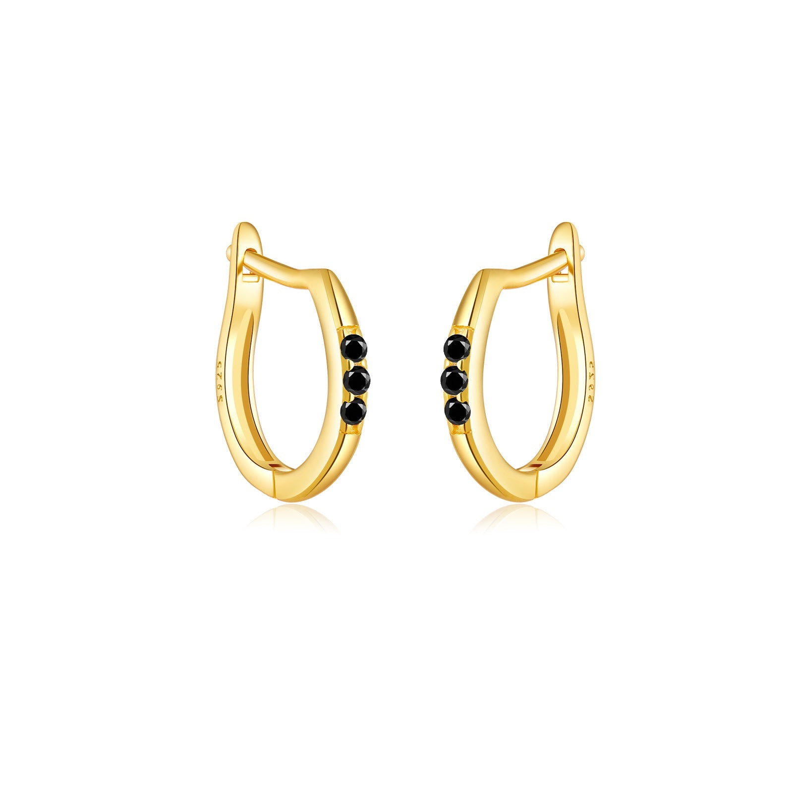 Zara Mini Huggies - Gold - Black - 5