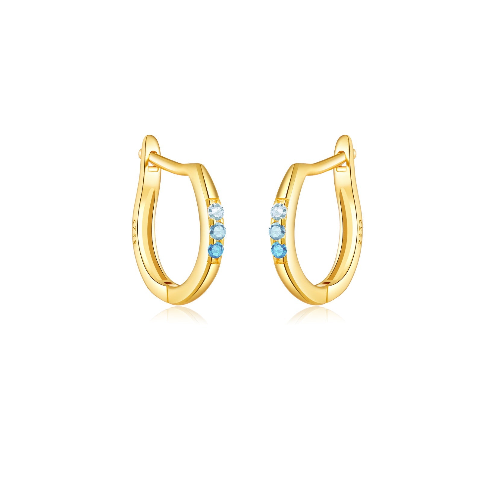 Zara Mini Huggies - Gold - Blue - 2