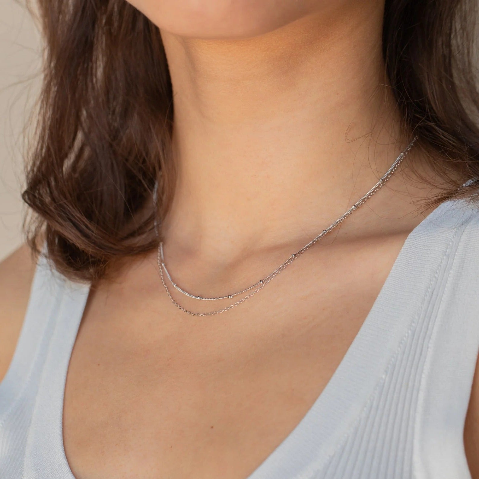 Zaya Layered Necklace - Necklaces - Silver - 3