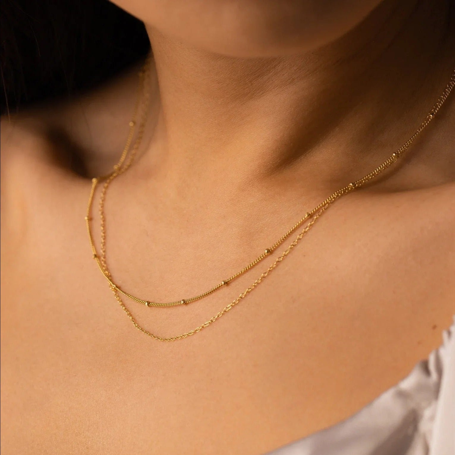 Zaya Layered Necklace - Necklaces - Gold - 1
