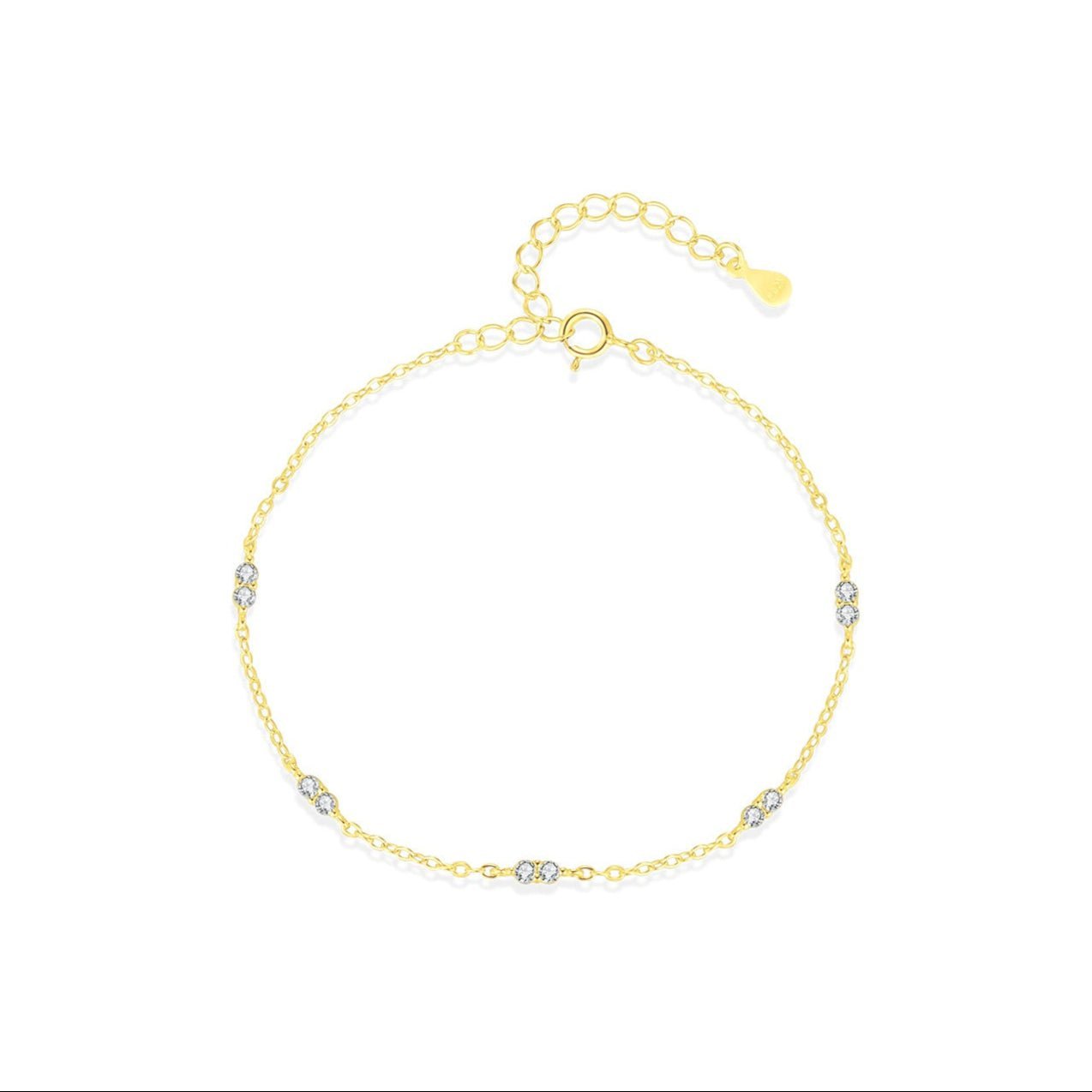 Zehra Sterling Silver Bracelet - Gold - 3