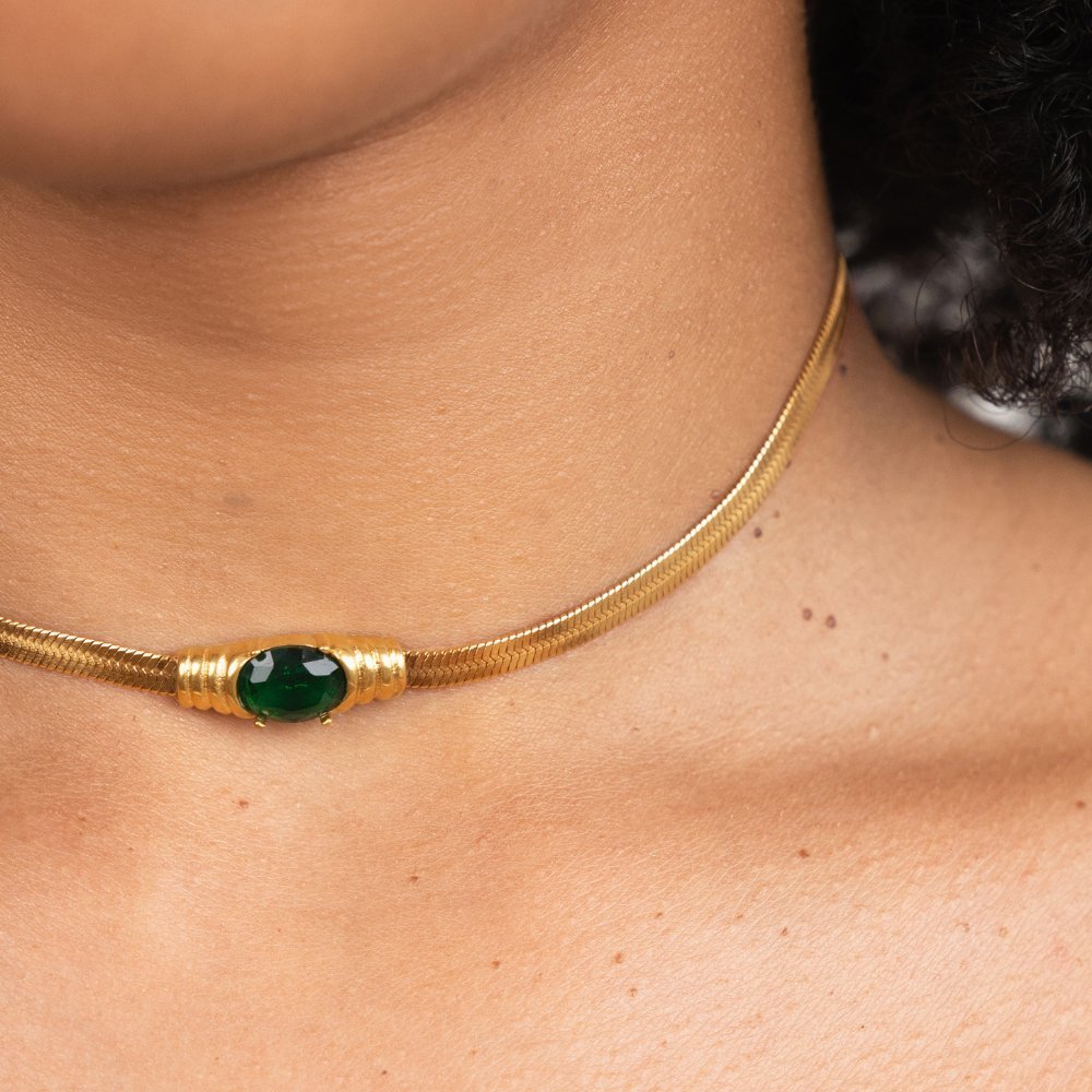 Zelina Crystal Necklace - NAVALLINecklace