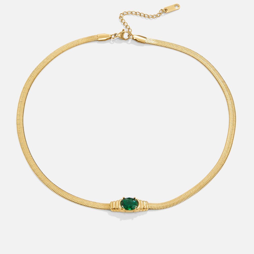 Zelina Crystal Necklace - NAVALLINecklace